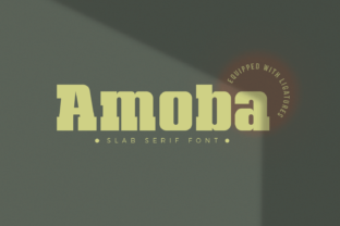 Amoba: A Bold Serif Font for Editorial Design