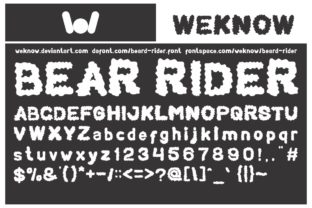 Bear Rider: A Fluffy Display Font for Standout Branding