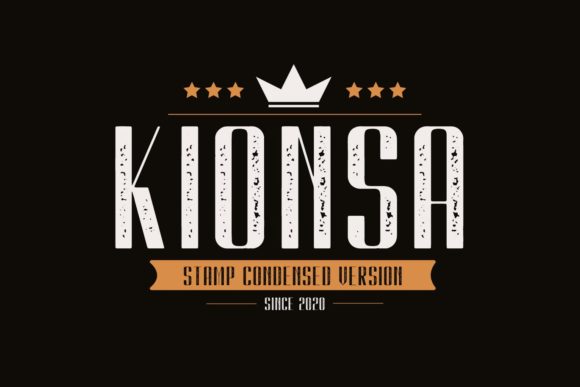 Kionsa Stamp: A Vintage Font for Modern Branding