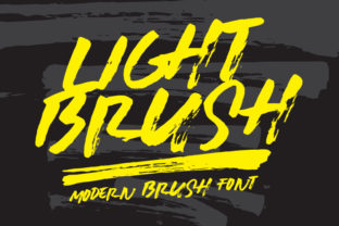 Lightbrush: A Raw and Organic Display Font for Creative Projects