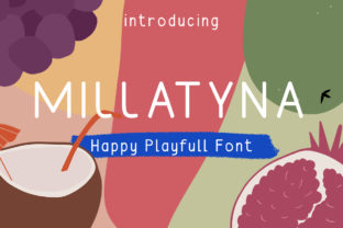 Millatyna: A Playful Display Font for Handmade Creations