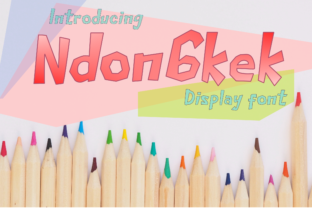 Ndongkek: A Bold Display Font for Editorial Design