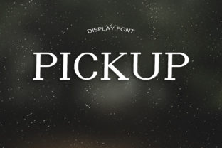 Pickup: A Playful Display Font for Craft Creations