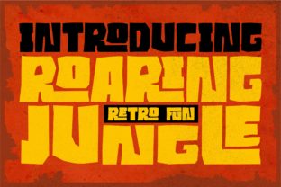 Roaring Jungle Font for Vintage Branding
